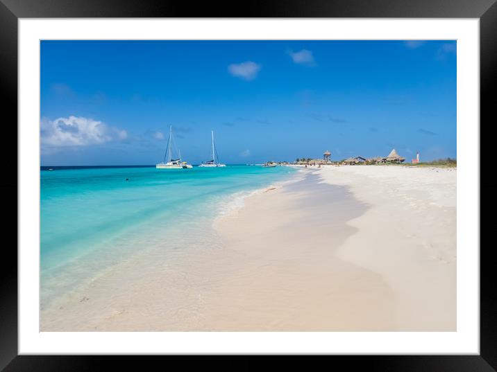  The beautiful Klein Curacao deserted island  Cura Framed Mounted Print by Gail Johnson