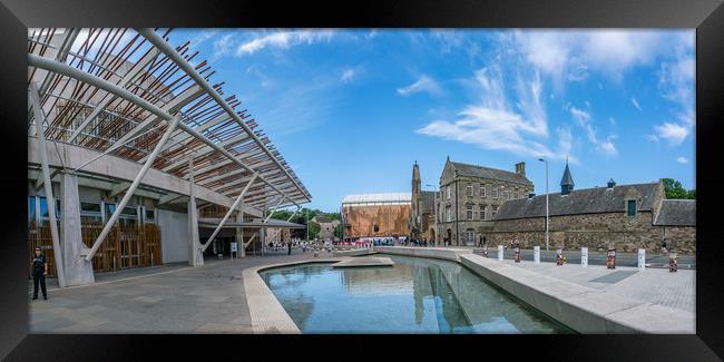  Scottish Parliament Edinburgh City , Scotland Framed Print by Gail Johnson