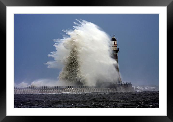 Roker on a rough day Framed Mounted Print by Gail Johnson