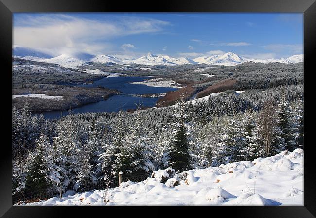 Loch Quoich Framed Print by Gail Johnson