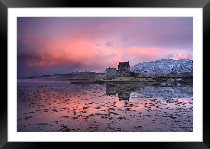 Eilean Donan Castle at sunrise Framed Mounted Print by Gail Johnson