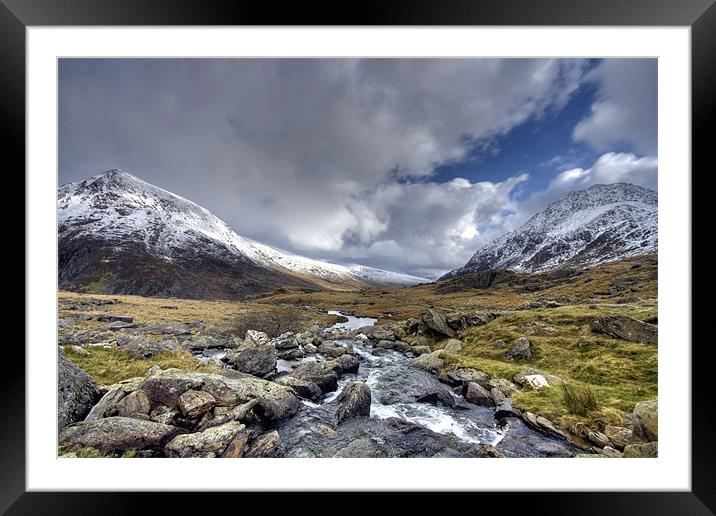Winter in Snowdonia Framed Mounted Print by Gail Johnson