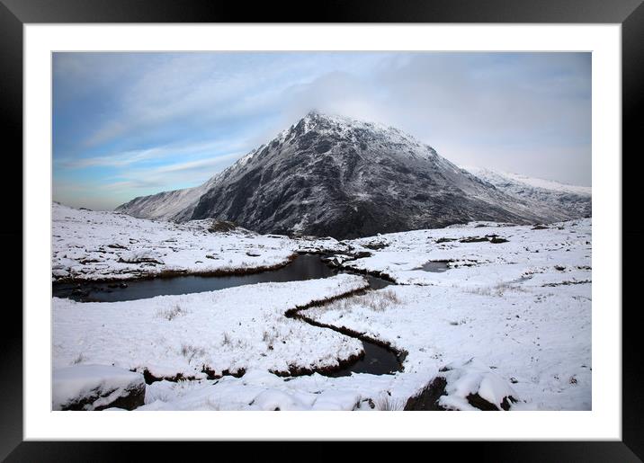 Snowdonia in Winter Framed Mounted Print by Gail Johnson