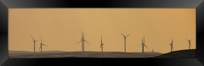 Windfarm Framed Print by Glen Allen