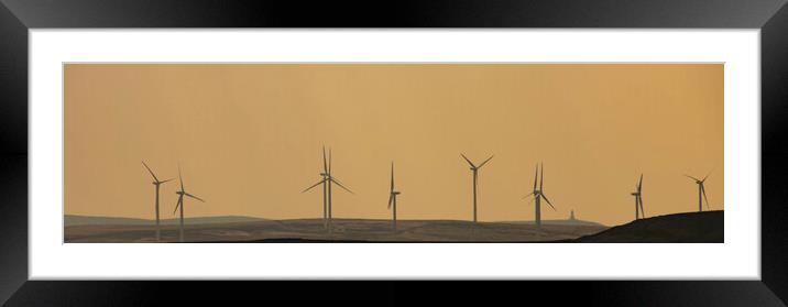 Windfarm Framed Mounted Print by Glen Allen