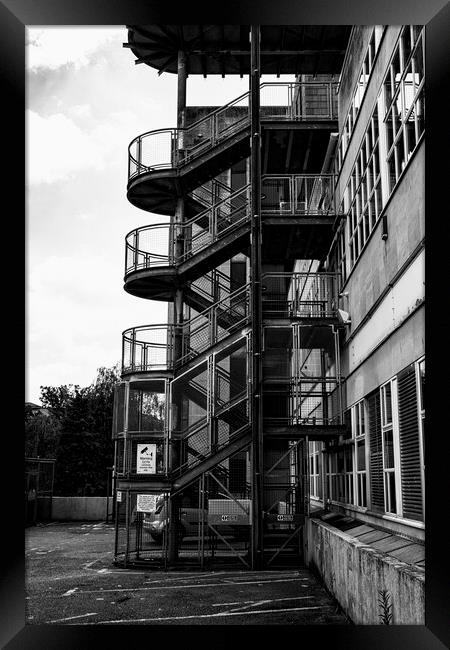 External Staircase Framed Print by Glen Allen