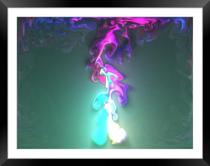 Liquid Flame 03 Framed Mounted Print by Glen Allen