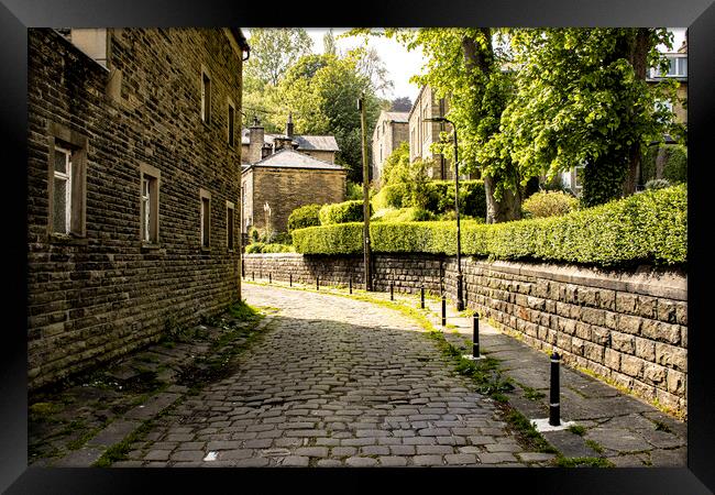 Cobbles Hebden Bridge Framed Print by Glen Allen