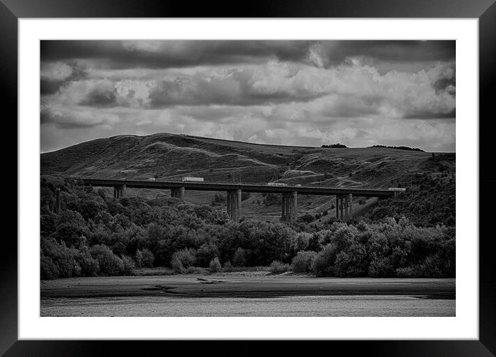 M62 Motorway from Hollingworth Lake Framed Mounted Print by Glen Allen