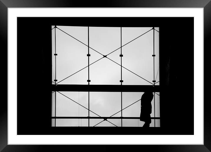 Someone Walking Across the Balcony Framed Mounted Print by Glen Allen