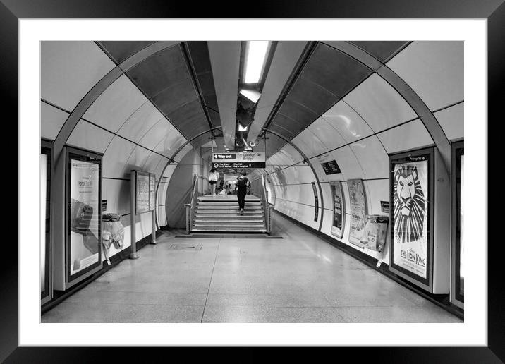 London Bridge Underground Station Framed Mounted Print by Glen Allen