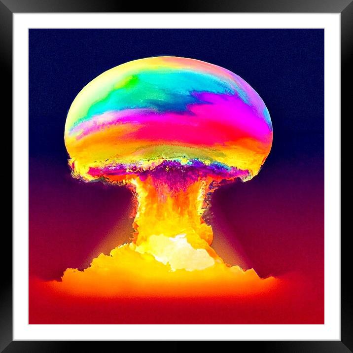 Rainbow Cloud Framed Mounted Print by Glen Allen