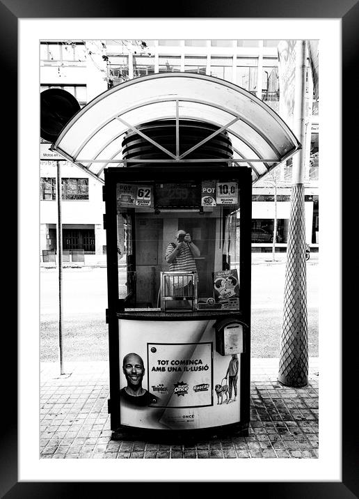 Kiosk Framed Mounted Print by Glen Allen