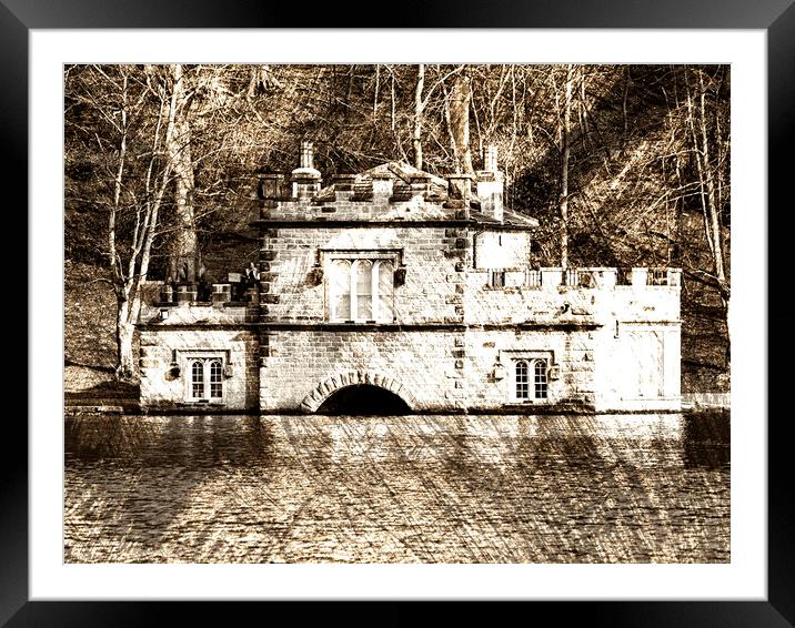 Newmiller Dam Boathouse Olde Worlde Framed Mounted Print by Glen Allen