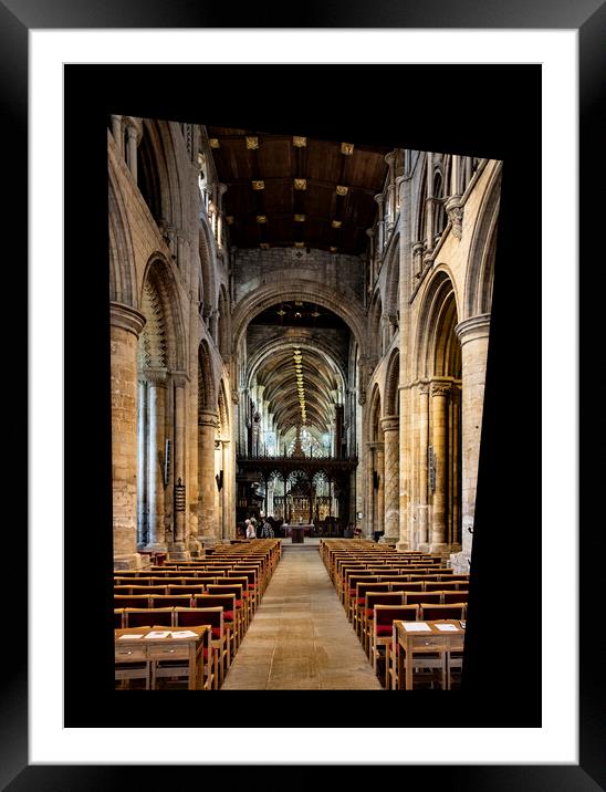 Selby Abbey  Framed Mounted Print by Glen Allen