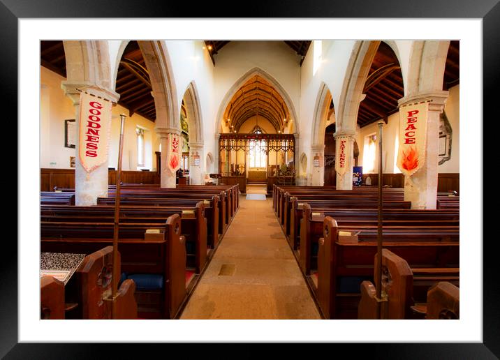 All Saints Ripley, North Yorkshire Framed Mounted Print by Glen Allen
