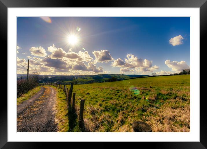 Scenes of Yorkshire - Sunny Hills Framed Mounted Print by Glen Allen