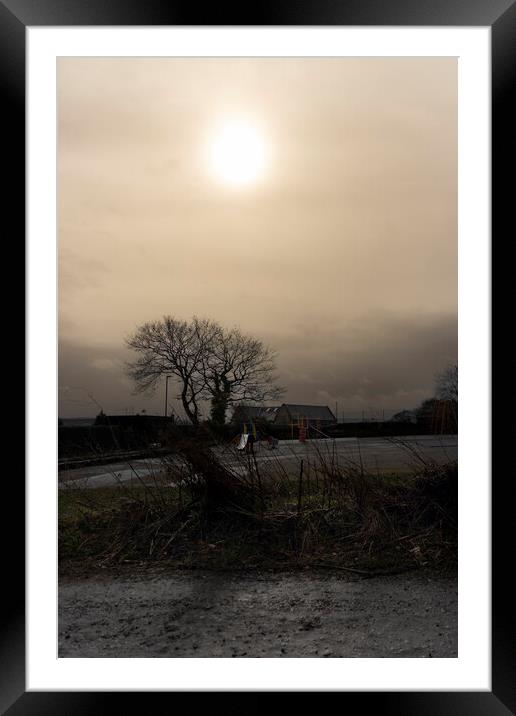 Winter Sunset Over Warley  Framed Mounted Print by Glen Allen