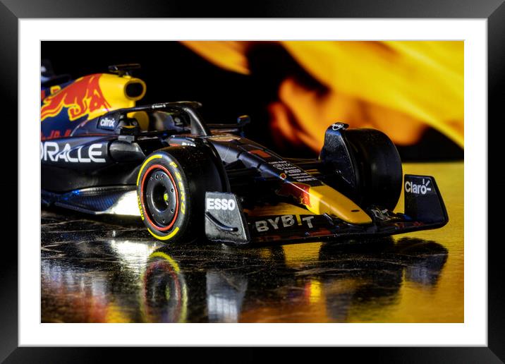 Verstappen's 2022 Red Bull - Model  Framed Mounted Print by Glen Allen