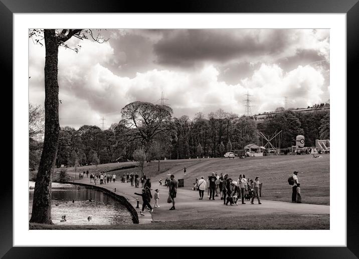 Sunday Afternoon at Shibden Park Framed Mounted Print by Glen Allen