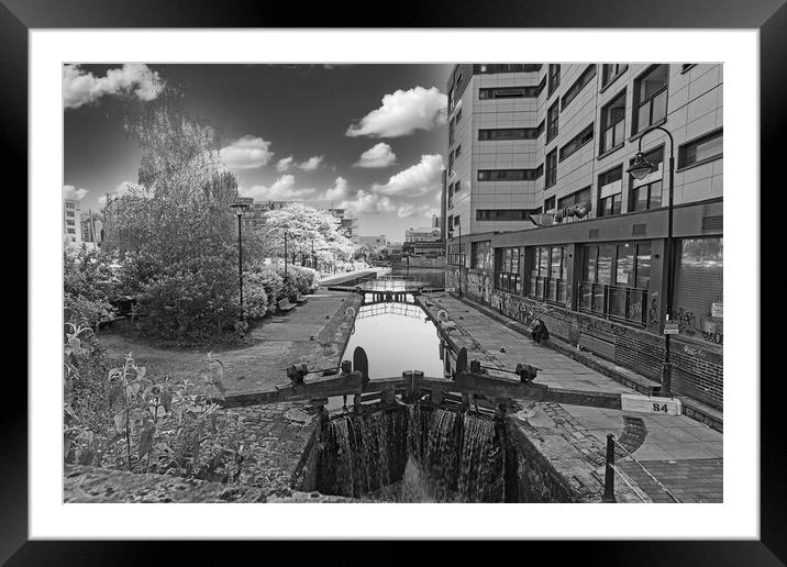 Rochdale Canal in Manchester City Centre Framed Mounted Print by Glen Allen