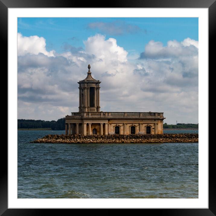 Normanton Church - 2023 Square Framed Mounted Print by Glen Allen