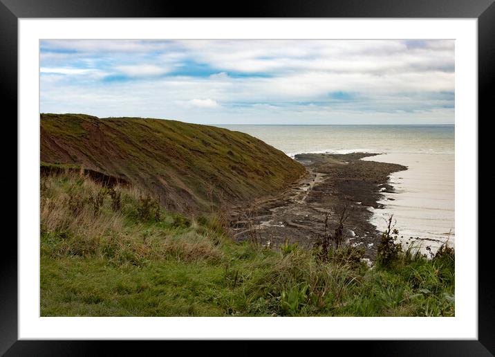 The Brigg from Filey Brigg Framed Mounted Print by Glen Allen