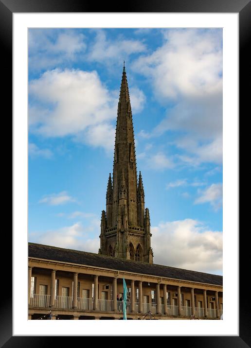 Square Church from The Piece Hall Halifax Framed Mounted Print by Glen Allen