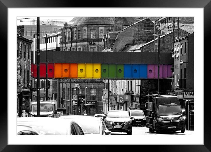 Leeds Rainbow Framed Mounted Print by Glen Allen