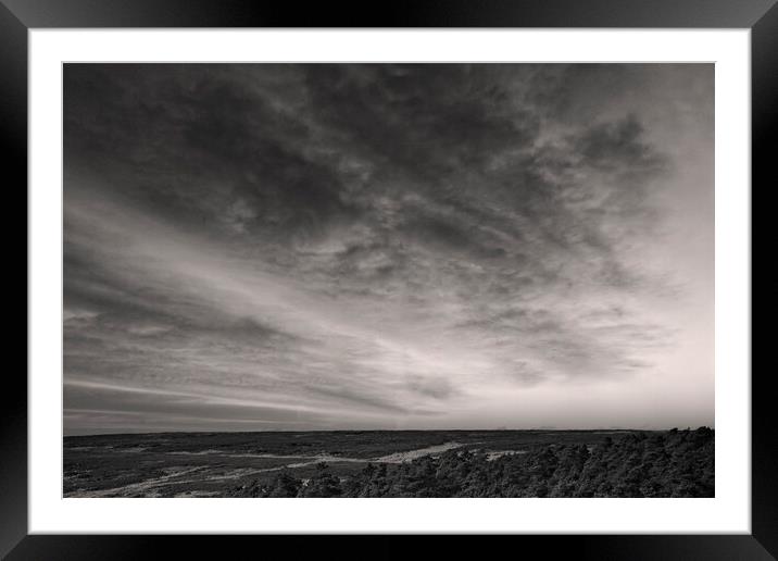 Dramatic Clouds over Ogden Moor Framed Mounted Print by Glen Allen
