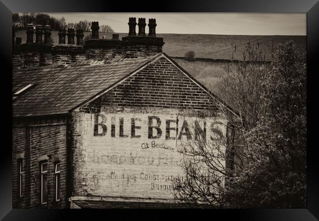 Bile Beans - Mono Framed Print by Glen Allen