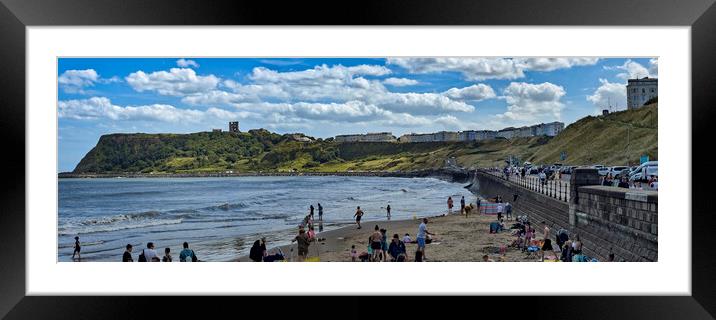 Scarborough North Bay - Pano Framed Mounted Print by Glen Allen