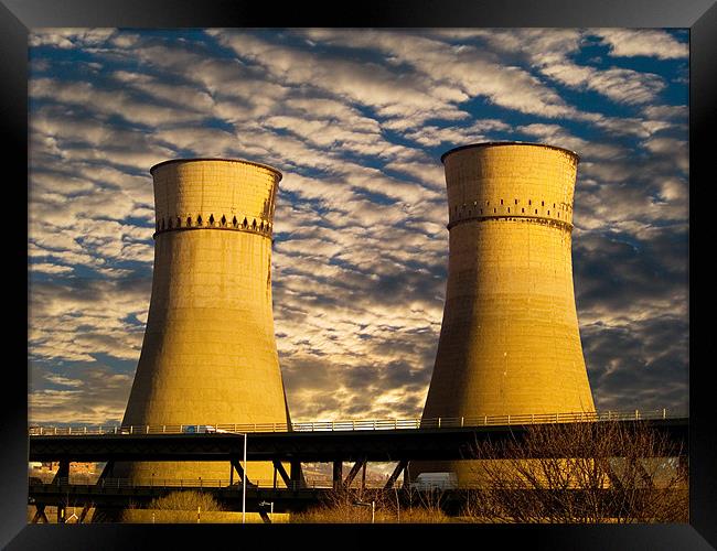 Tinsley Cooling Towers Sheffield Framed Print by Glen Allen