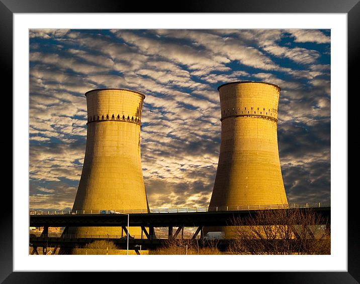 Tinsley Cooling Towers Sheffield Framed Mounted Print by Glen Allen