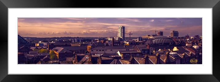 Leeds skyscape Framed Mounted Print by Glen Allen
