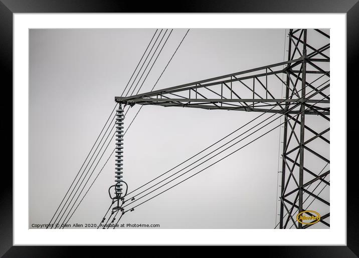 Pylon - Extract/Abstract  Framed Mounted Print by Glen Allen