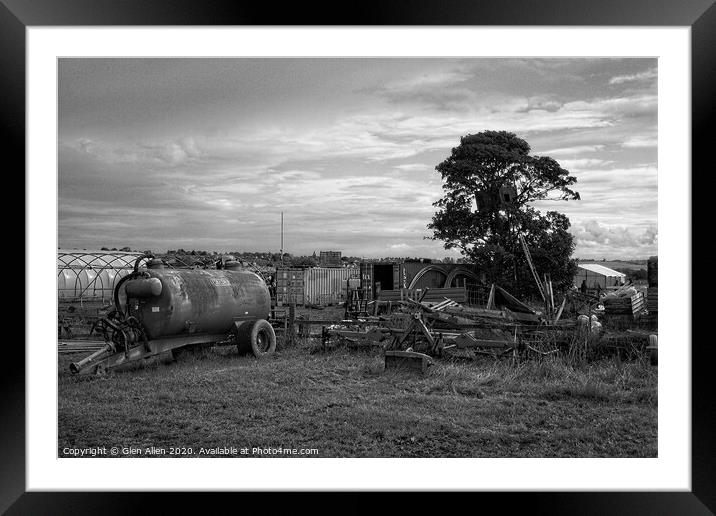 Down on the farm Framed Mounted Print by Glen Allen