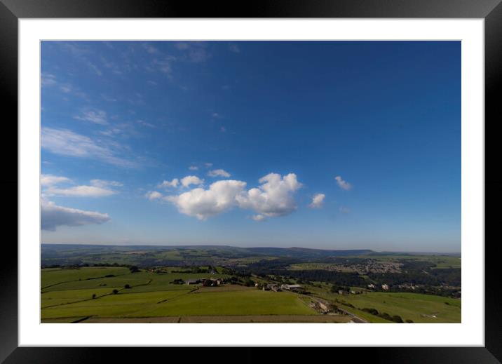 View from Castle Hill - Huddersfield Framed Mounted Print by Glen Allen