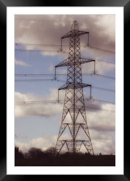 Power in the Wire 2 Framed Mounted Print by Glen Allen