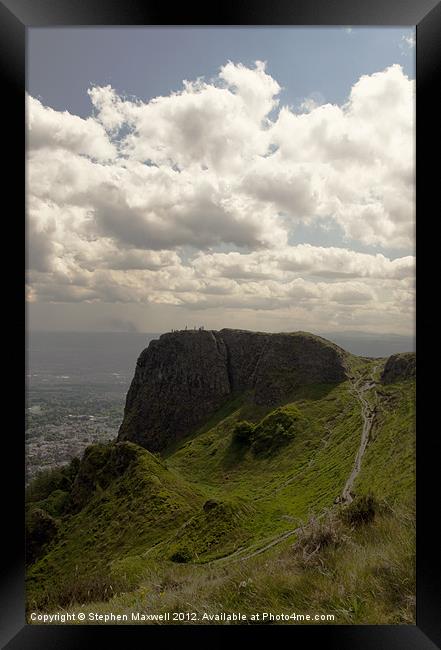 Napoleons Nose - Cavehill Framed Print by Stephen Maxwell