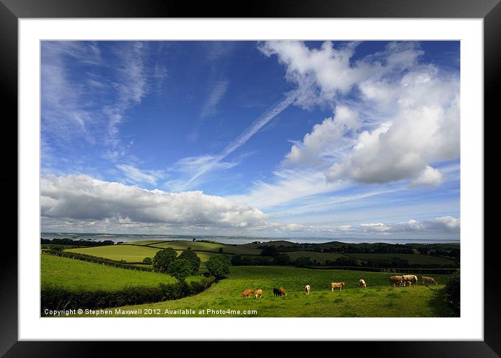 The Rolling Hills of County Down Framed Mounted Print by Stephen Maxwell