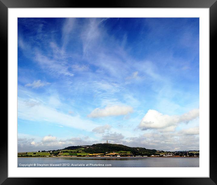 Scrabo Tower Framed Mounted Print by Stephen Maxwell