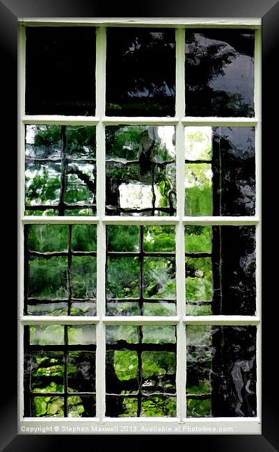 Square Windows Framed Print by Stephen Maxwell