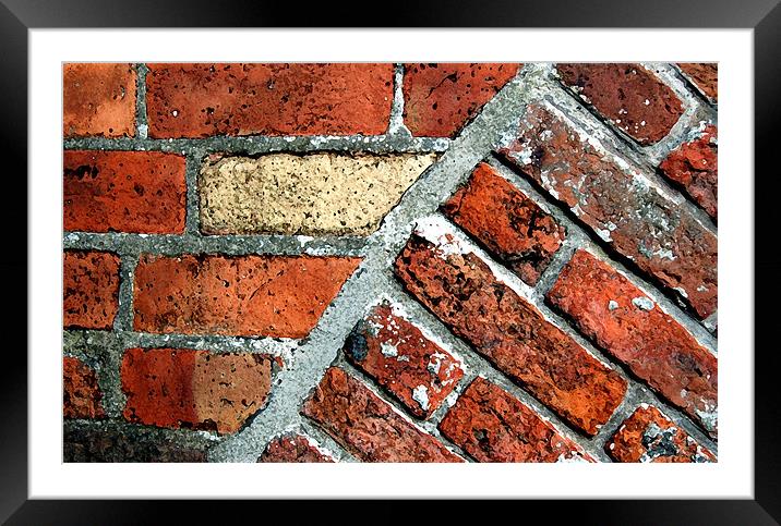 Tectonic Bricks Framed Mounted Print by Stephen Maxwell