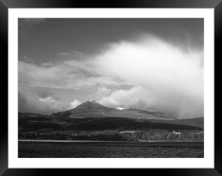 Goatfell Framed Mounted Print by Stephen Maxwell