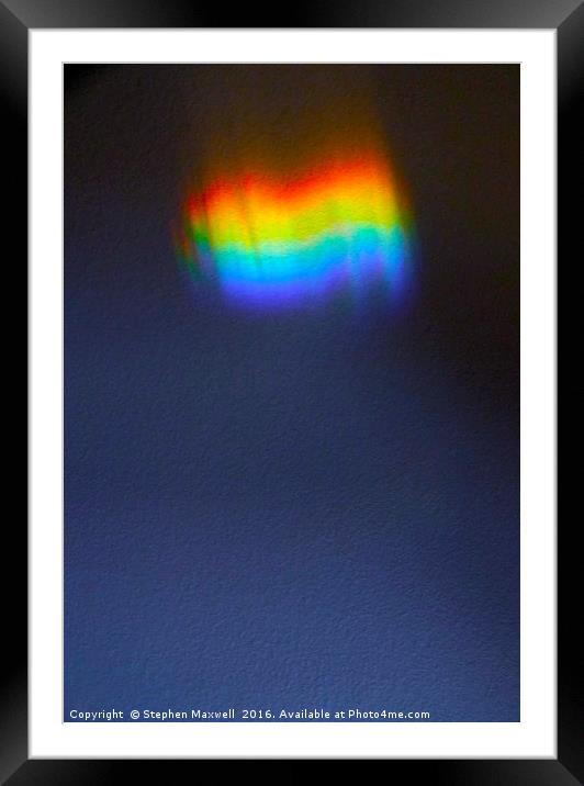Refraction               Framed Mounted Print by Stephen Maxwell
