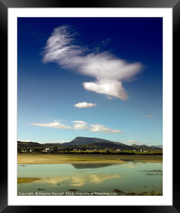 Muckish Framed Mounted Print by Stephen Maxwell