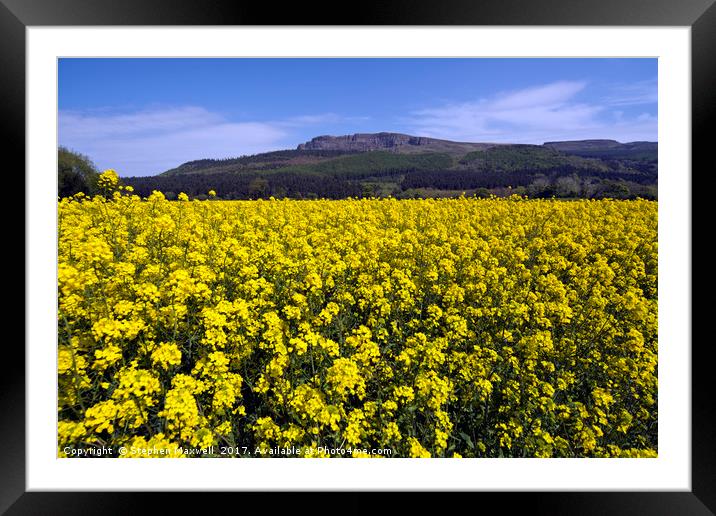 Binevenagh Mountain Framed Mounted Print by Stephen Maxwell