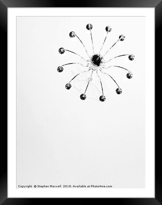 Ceiling Light Framed Mounted Print by Stephen Maxwell