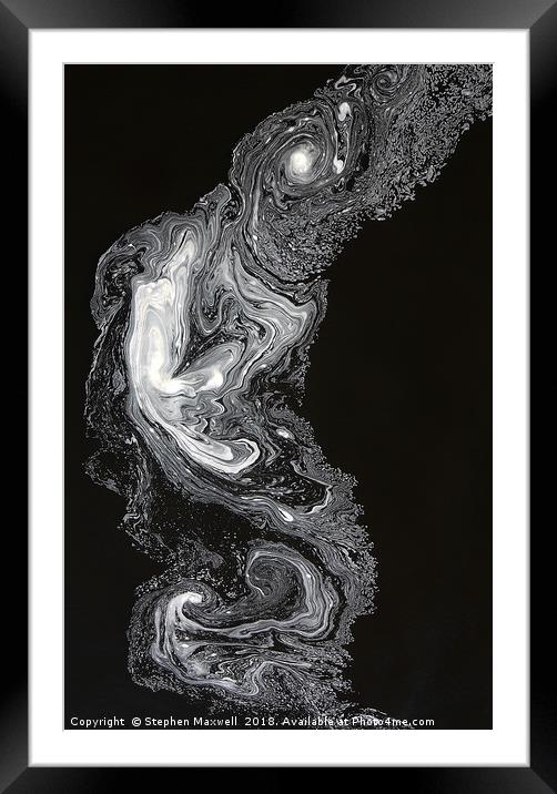 Foam and Froth                               Framed Mounted Print by Stephen Maxwell
